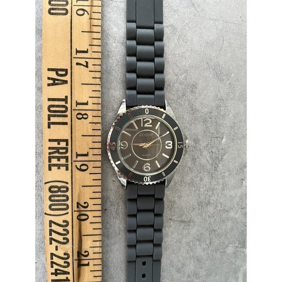 Gossip Gray & Silver Toned Wrist Watch Rubber Band Unisex - Picture 2 of 4